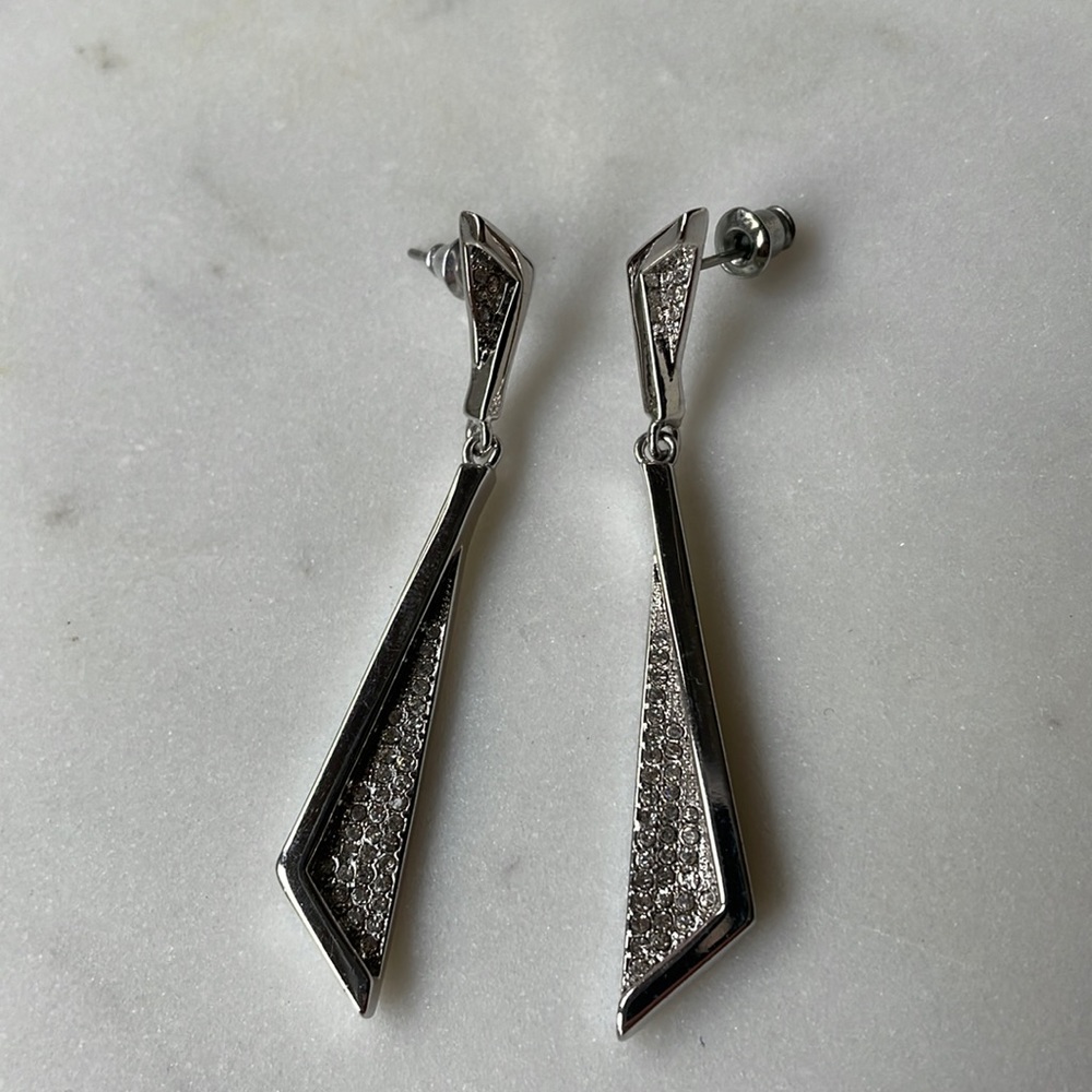 Silver stud earrings